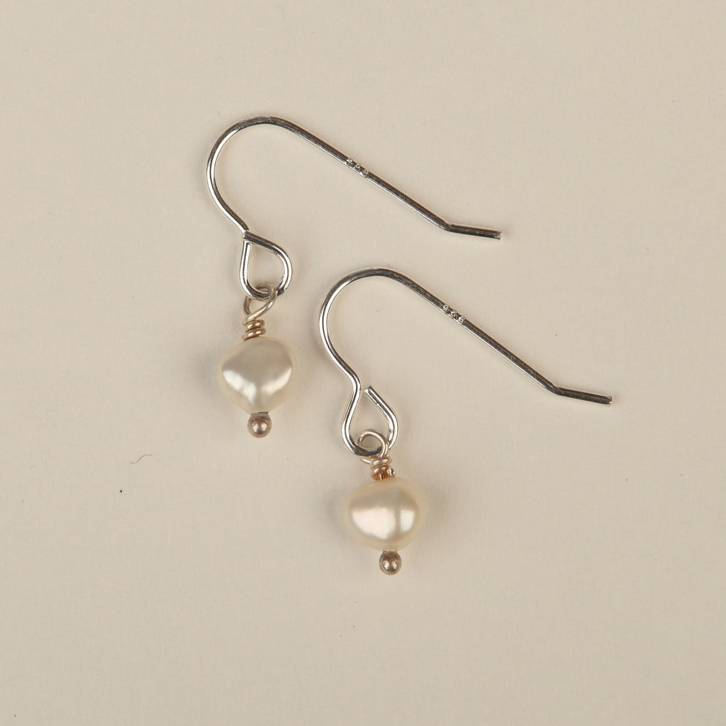 'Simplicity' fresh water pearl earrings